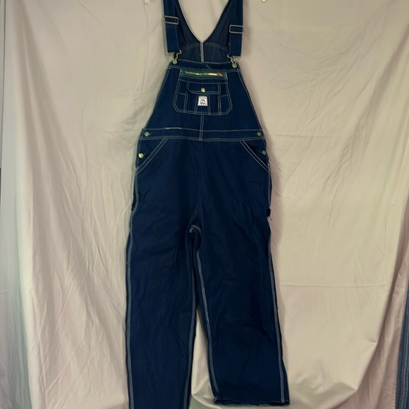 Lady Liberty Denim Jean Bib Carpenter Overalls Women's 20 Regular - Picture 1 of 8